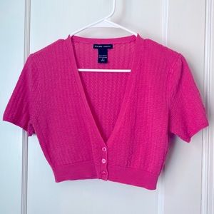 New York & Co cropped short sleeved sweater